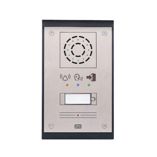 IP Uni Intercom 1 Button Pictograms 1W Speaker Fully Illuminated Button