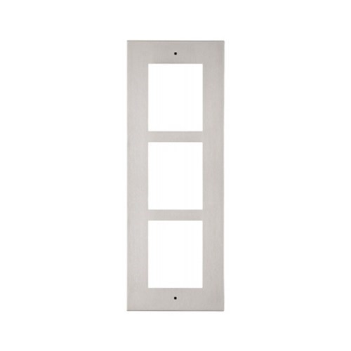 IP Verso Flush Mount Frame for Installation in Wall 3 Modules Nickel 130 X 361 X 5MM