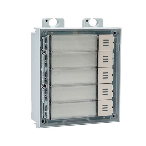 IP Verso Module with 5 Mechanical Quick Dial Buttons White Leds