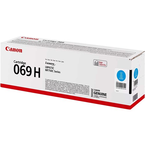 Canon CART069HC High Capacity Cyan Toner for MF756Cx LBP674Cx 5.5K Page Yield