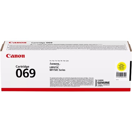 Canon CART069Y Yellow Toner for MF756Cx LBP674Cx 1.9K Page Yield