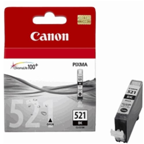 CLI-521BK Black Ink Cartridge IP3600 4600 4700 MP540 550 560 630 640 980 MX860 870