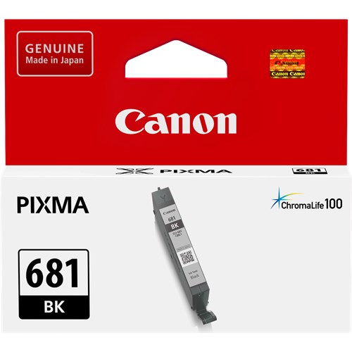 Canon CLI681BK Black Ink Tank 250 Pages for TR7560 TR8560 TS6160 TS8160 TS9160