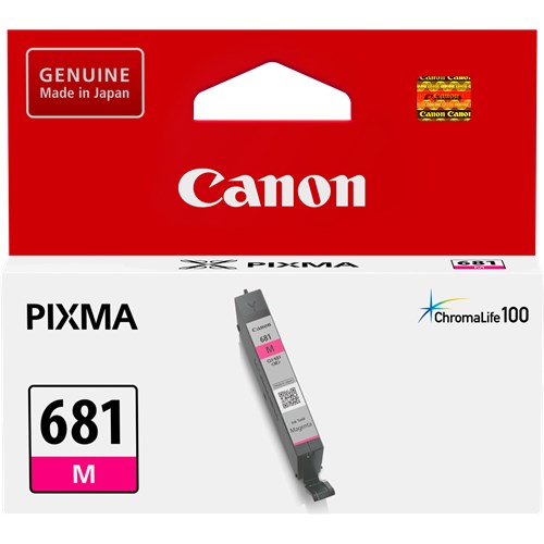 Canon CLI681M Magenta Ink Tank 250 Pages for TR7560 TR8560 TS6160 TS8160 TS9160