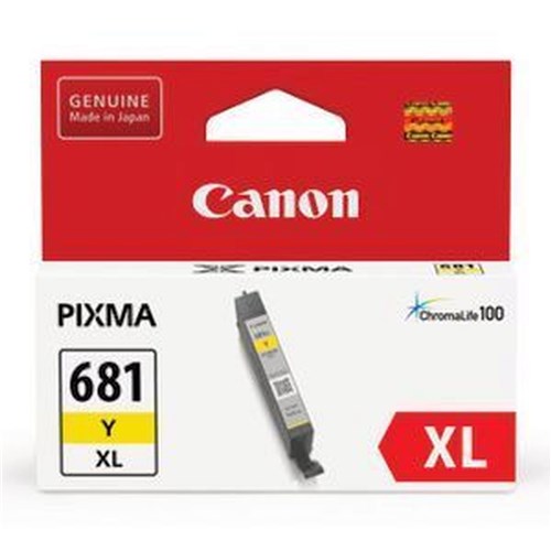 Canon CLI681XLY Yellow Ink 500 Pages for TR7560 TR8560 TS6160 TS8160 TS9160