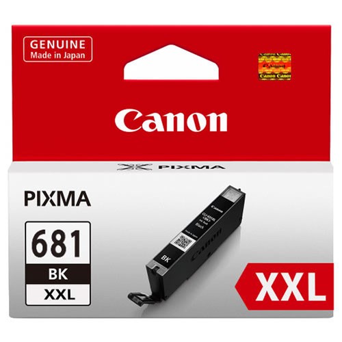 Canon CLI681XXLBK Black Ink Tank 800 Pages for TR7560 TR8560 TS6160 TS8160 TS9160