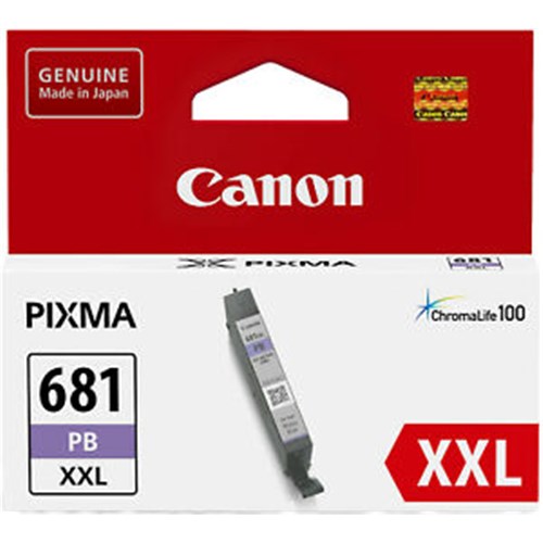 Canon CLI681XXLPB Photo Blue Ink Tank 800 Pages for TR8160 TS9160