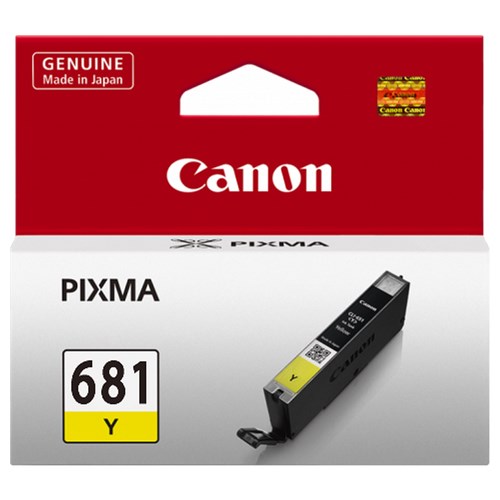 Canon CLI681Y Yellow Ink Tank 250 Pages for TR7560 TR8560 TS6160 TS8160 TS9160
