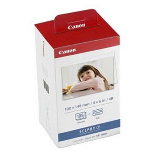 Canon Ink & Paper KP-108IN Postcard Size 148X100MM Suit CP100