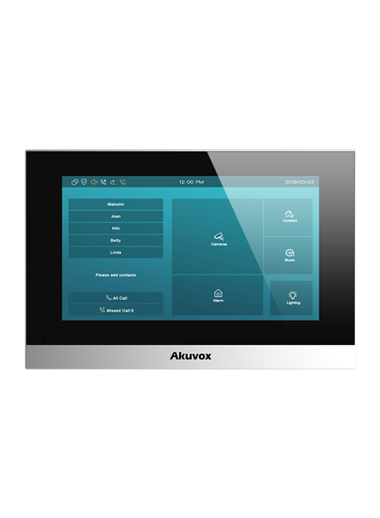 2-WIRE SIP Indoor Unit with WI-FI in Silver (Linux Version)