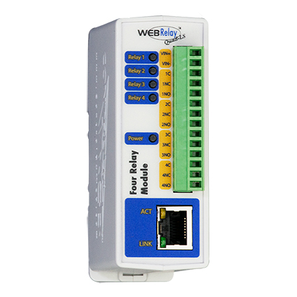 External IP Relay 4 Outputs PoE 28V 1A (SPDT)