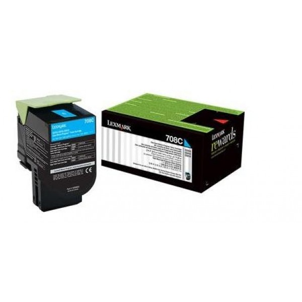 Lexmark Return Programme Toner Cartridge for CS/CX310 410 & 510 Printer Series 1 000 Pages Yield Cyan