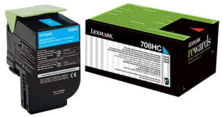 Lexmark High Yield Corporate Toner Cartridge for CX/CS410 510 & CS310 Printer Series 3 000 Pages Yield Cyan