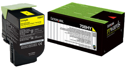 Lexmark High Yield Corporate Toner Cartridge for CX/CS410 510 & CS310 Printer Series 3 000 Pages Yield Yellow