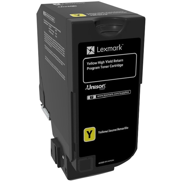 Lexmark High Yield Return Programme Toner Cartridge for CS725 Printer Series 12 000 Pages Yield Yellow
