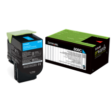 Lexmark Return Programme Toner Cartridge for CX310 CX410 & CX510 Printer Series 1 000 Pages Yield Cyan