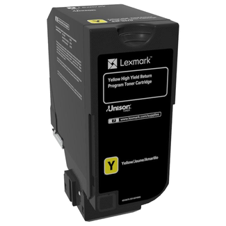 Lexmark High Yield Return Programme Toner Cartridge for CX725 Printer Series 16 000 Pages Yield Yellow