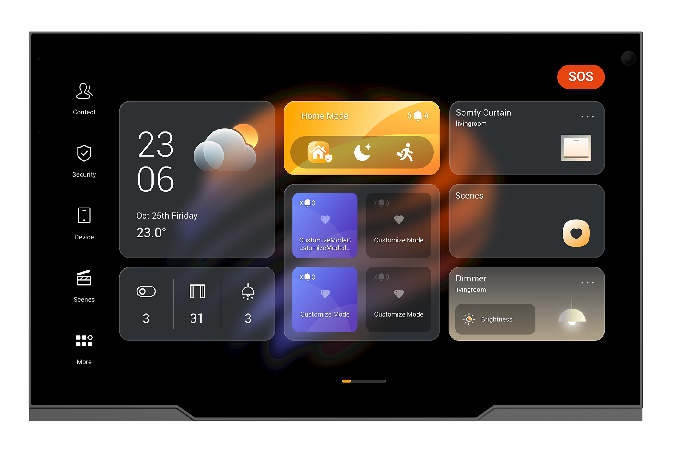 Akubela 10.36" Touch Screen with Cam in Grey Zigbee Gateway (Android 12 Version)