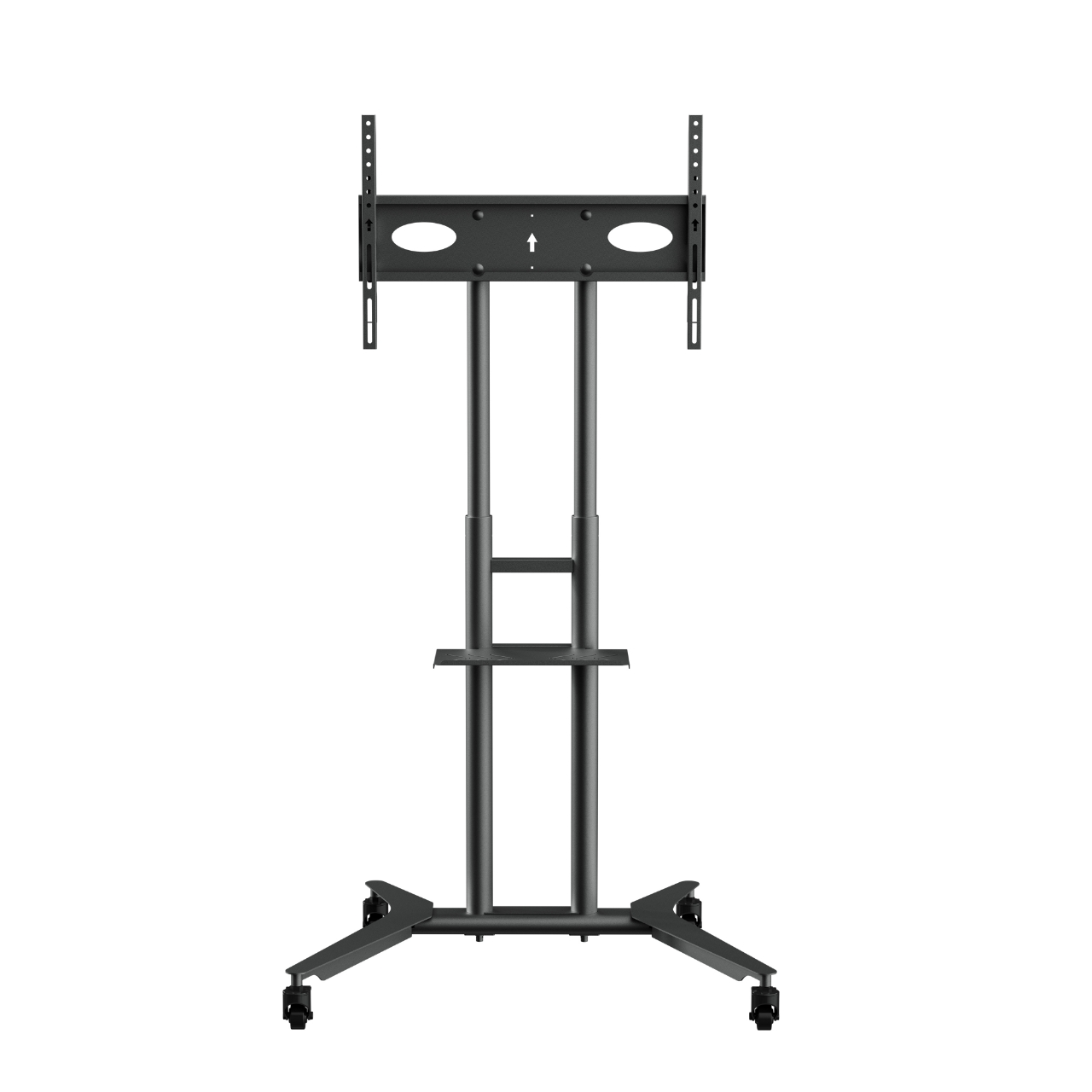 Arkin Manual Height Adjustable Tv Trolley to Fit 32" to 75" Max 60KG Vesa Up to 600 X 400