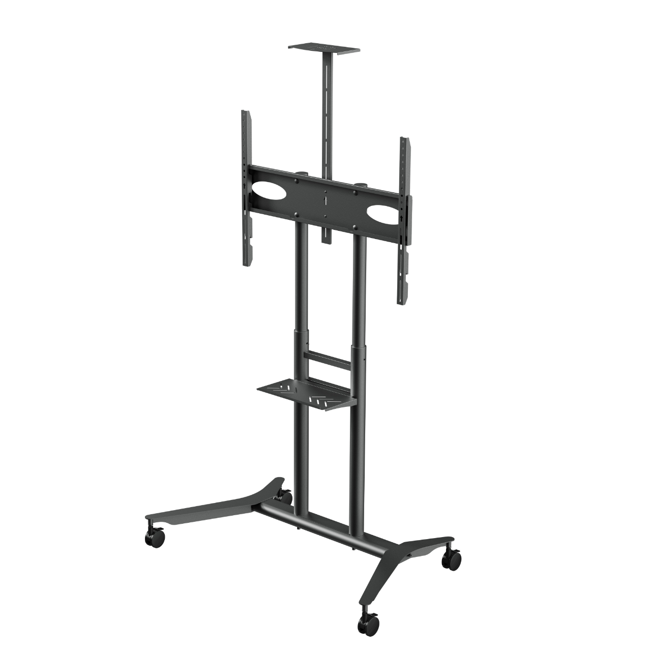 Arkin Manual Height Adjustable Tv Trolley to Fit 55" to 90" Max 90KG Vesa Up to 800 X 600