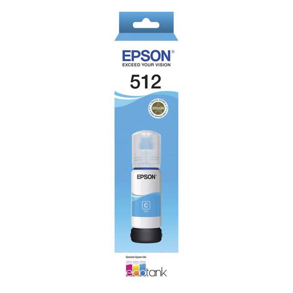 Epson Ecotank T512 Cyan Ink Bottle Ecotank ET-7700 ET-7750