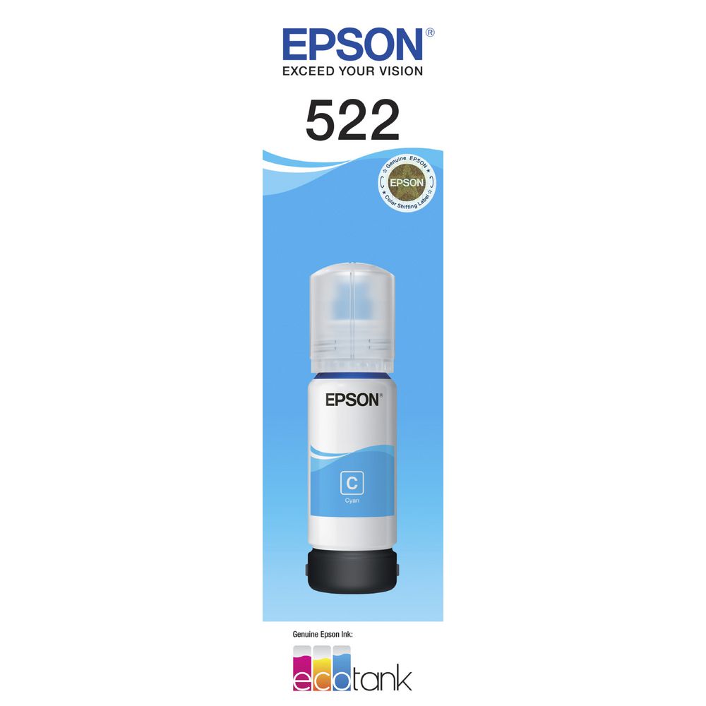 Epson 522 Cyan Ink Bottle for Ecotank ET-2710