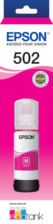 Epson Ecotank T502 Magenta Ink Bottle Eco Tank ET-2700 ET-2750 ET-3700 ET-4750