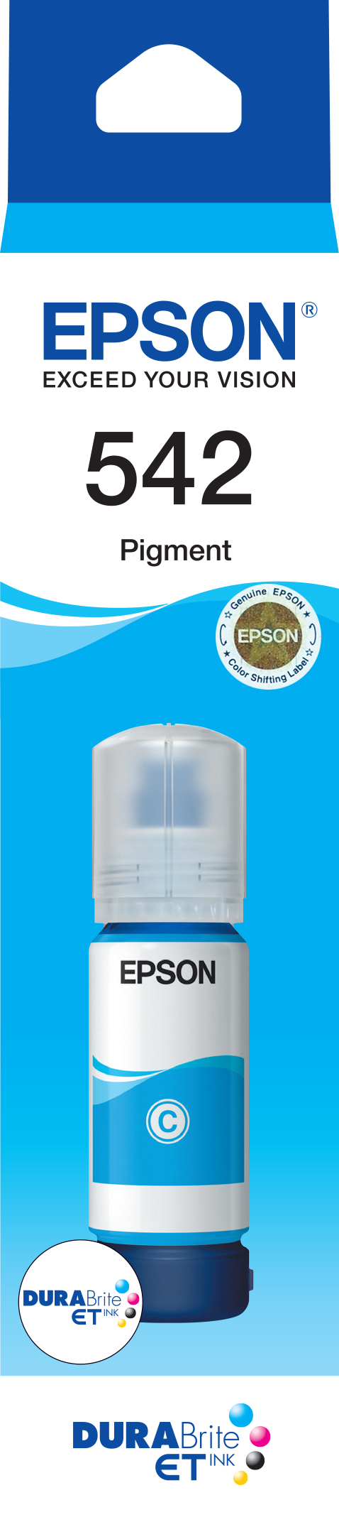 Epson T542 Durabrite Ecotank Cyan Ink ET-5150 ET-5170 ET-5800 ET-16600