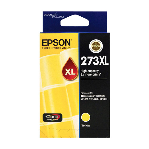 273XL High Capacity Claria Premium Yellow Ink Cartridge for XP-600