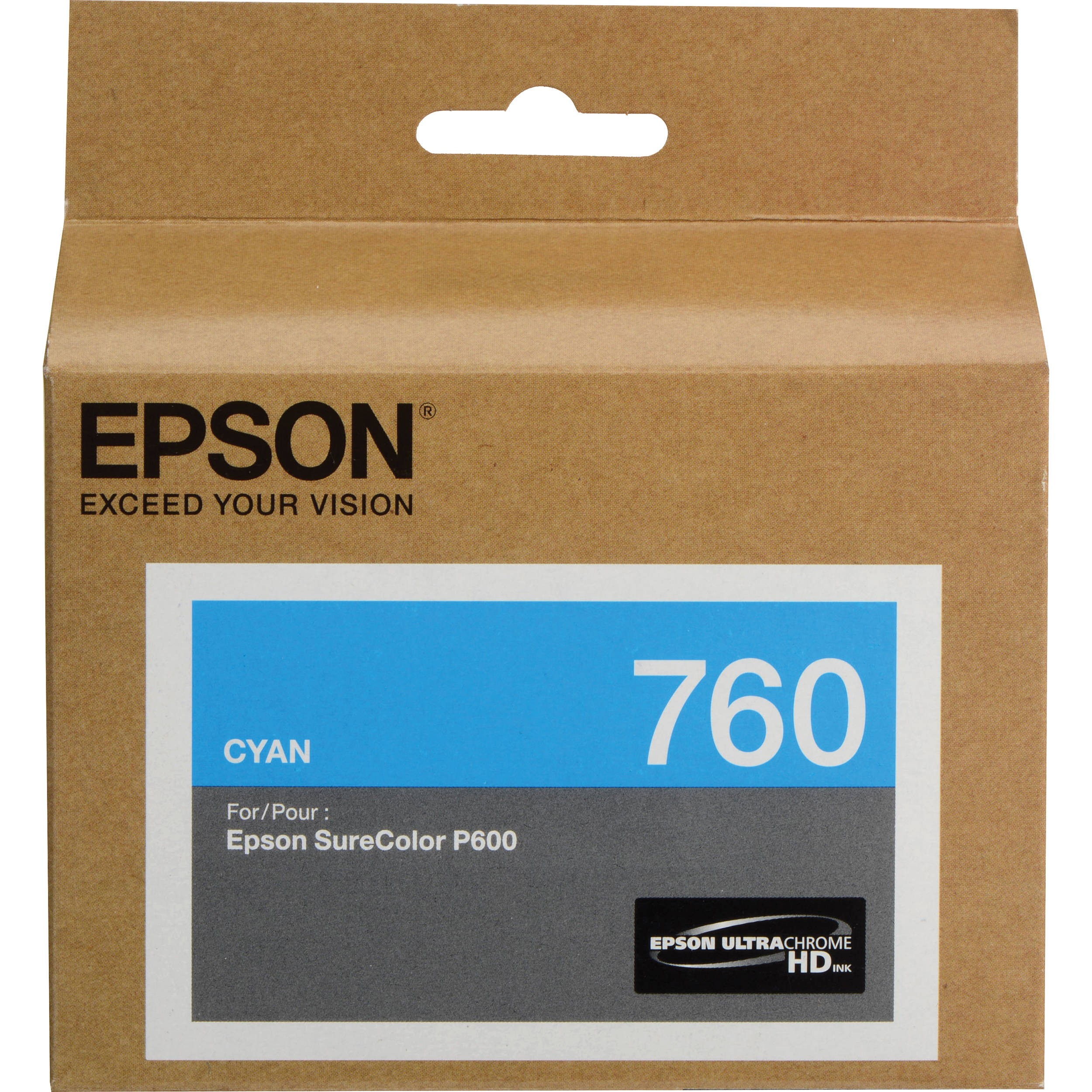 Epson Ultrachrome HD Ink Surecolor SC-P600 Cyan Ink Cart