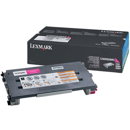 Lexmark Toner Cartridge for C500 X500 & X502 Printer Series 1 500 Pages Yield Magenta