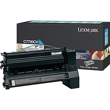 Lexmark High Yield Return Programme Print Cartridge for C772 & X772 Printer Series 10 000 Pages Yield Cyan