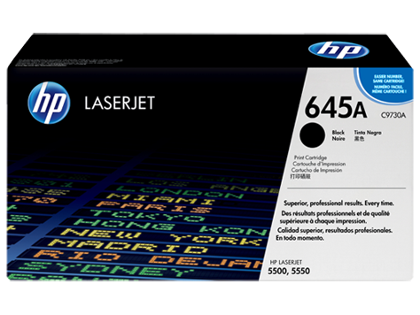 Hp 645A Black Toner 13 000 Page Yield for Clj 5500 5550
