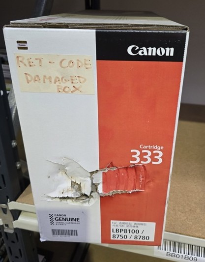Canon CART333 Std Black Toner Cartridge 10K to Suit **Damaged Carton**