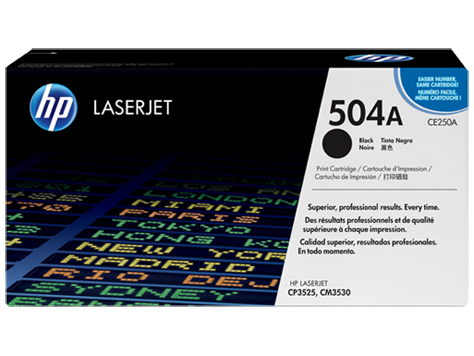 Hp CE250A Black Toner 5 000 Page Yield for CP3520 CM3530