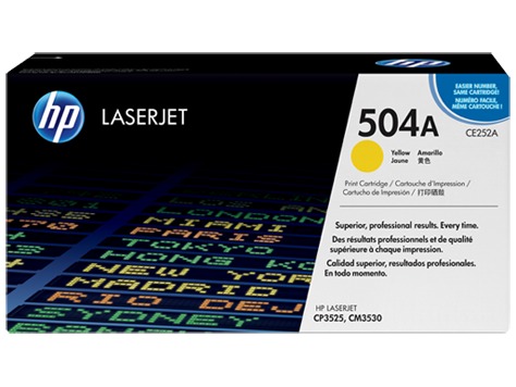 Hp CE252A Yellow Toner 7 000 Page Yield for CP3520 CM3530