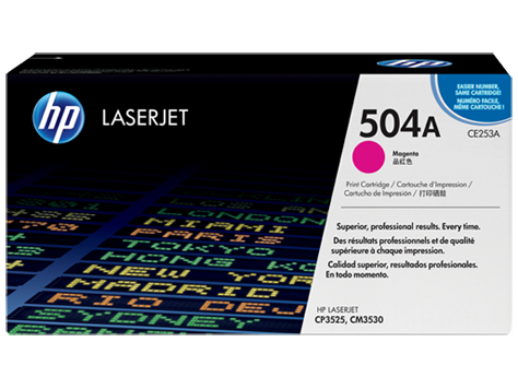 Hp CE253A Magenta Toner 7 000 Page Yield for CP3520 CM3530