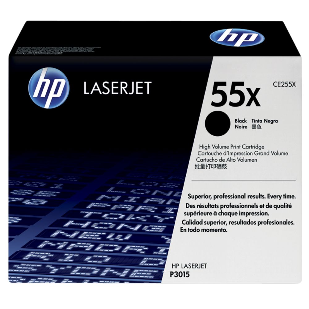 Hp 55X Black Toner 12 500 Page Yield for Lj P3015