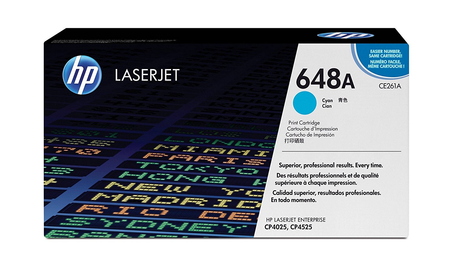 Hp 648A Cyan Toner 11 000 Page Yield for Clj CP4025 CP4525