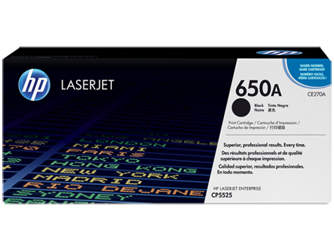 Hp 650A Black Toner 13 500 Page Yield for Clj CP5520