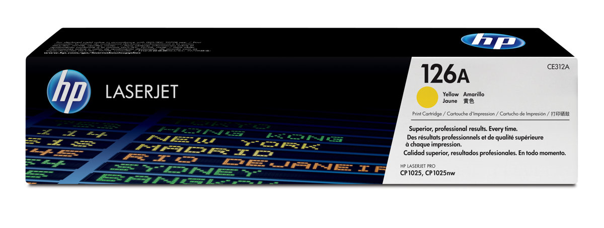 Hp 126A Yellow Toner 1 000 Page Yield for Lj Pro CP1020