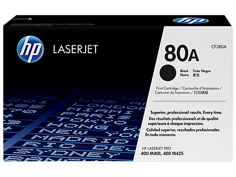 Hp 80A Black Toner 2 700 Page Yield for M401