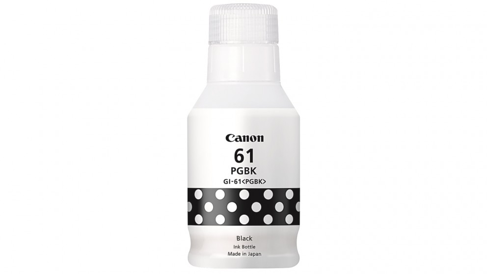 Canon GI61BK Black Ink Bottle for G3620 G3625 G3660 - 6K Page Yield