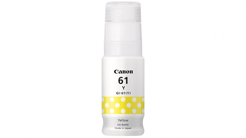 Canon GI61Y Yellow Ink Bottle for G3620 G3625 G3660 - 7.7K Page Yield