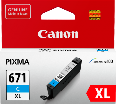 Canon CLI671XLC Cyan Extra Large Ink Tank for MG5760BK MG6860 MG7760