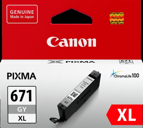 Canon CLI671XLGY Grey Extra Large Ink Tank for MG5760BK MG6860 MG7760