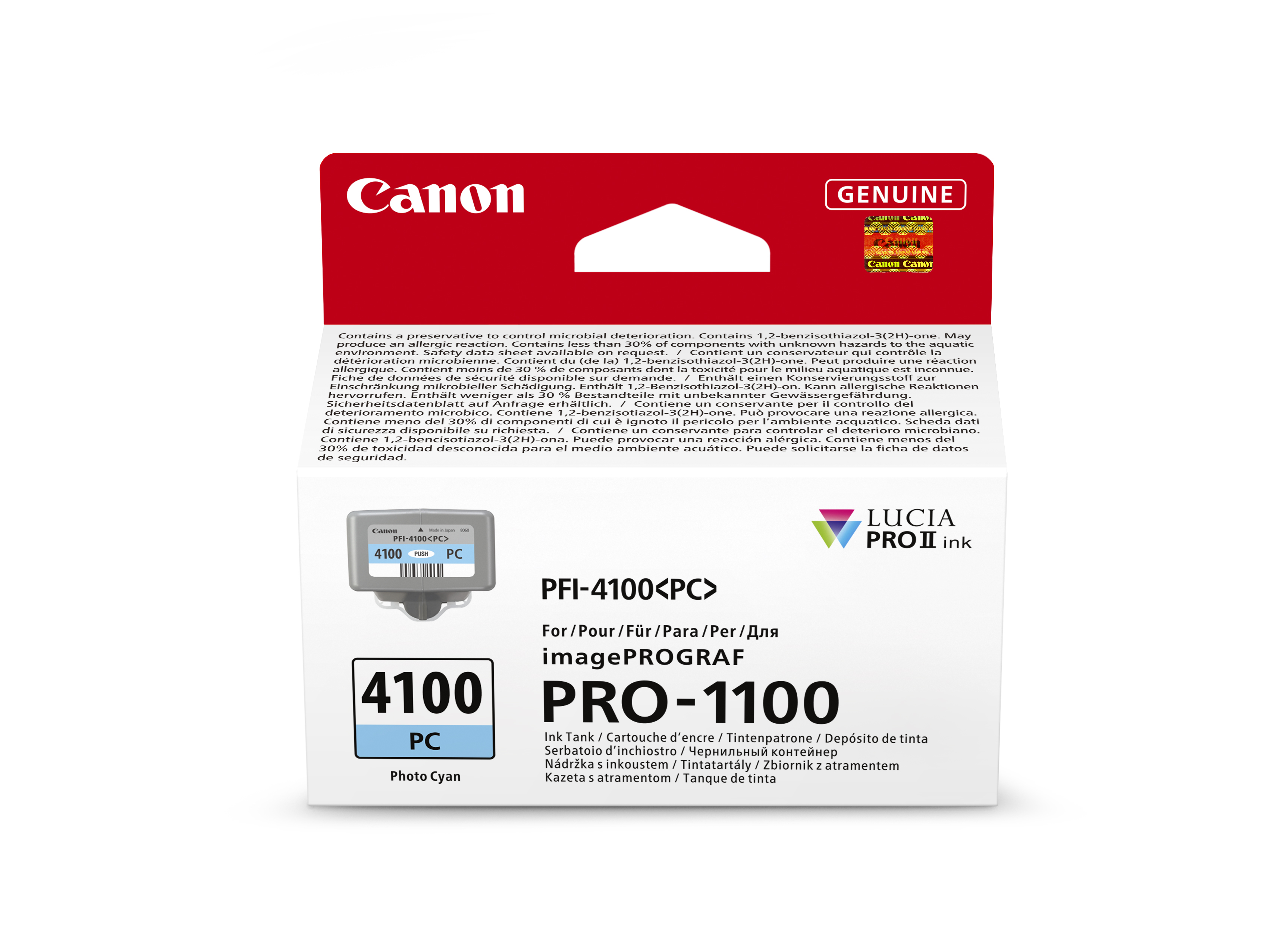 Canon PFI-4100PC Photo Cyan Ink Tank for PRO-1100 80ML