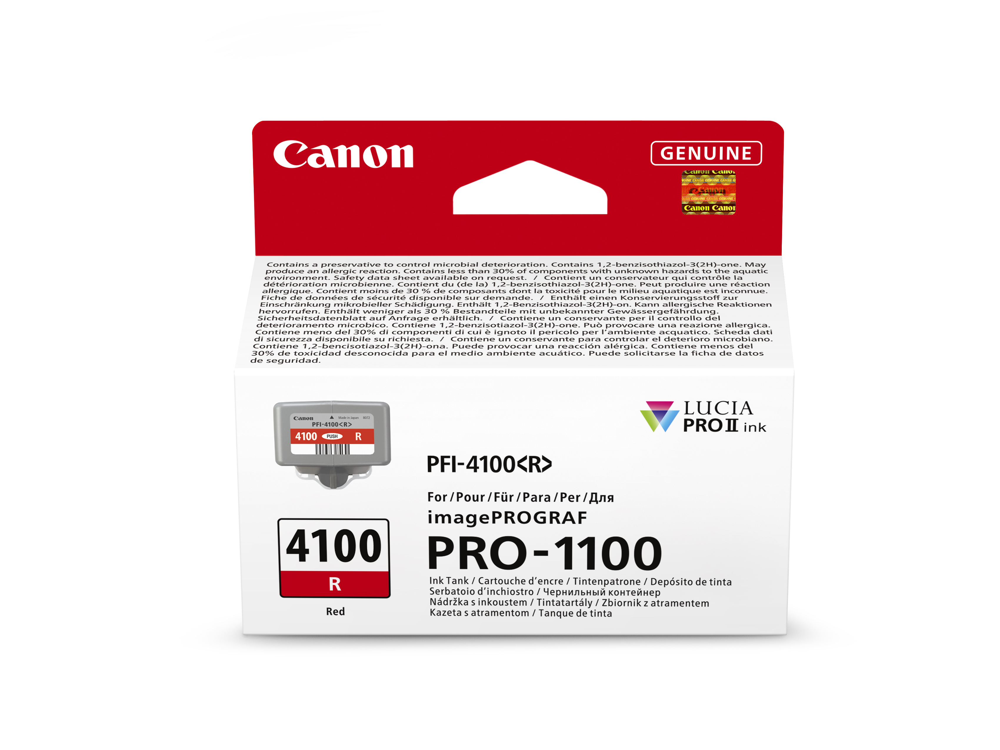 Canon PFI-4100R Red Ink Tank for PRO-1100 80ML