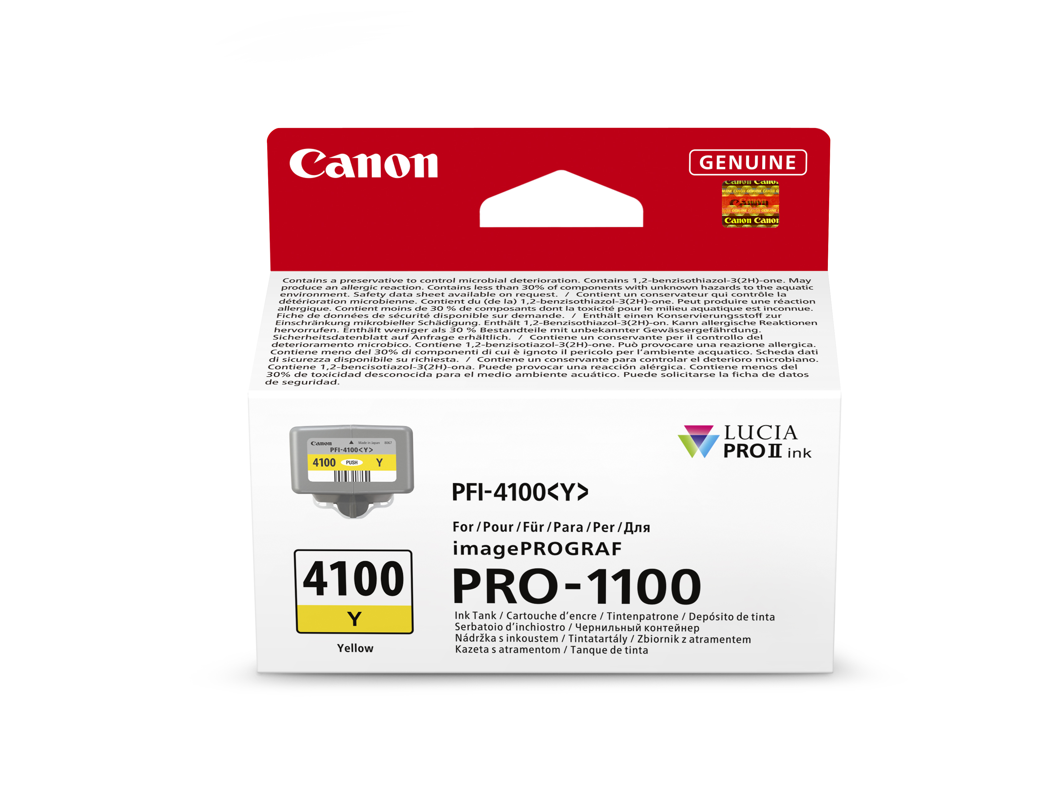 Canon PFI-4100Y Yellow Ink Tank for PRO-1100 80ML
