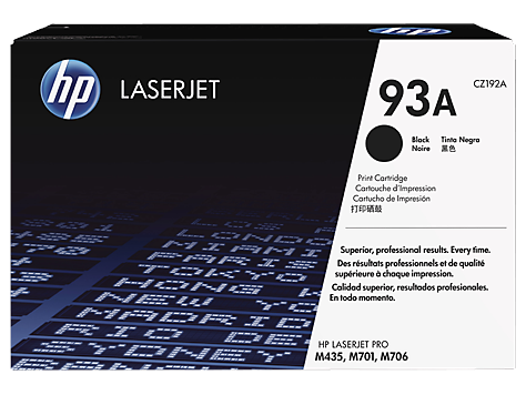 Hp 93A Black Laserjet Toner Cartridge
